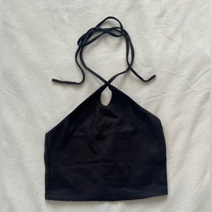 Black tank top
